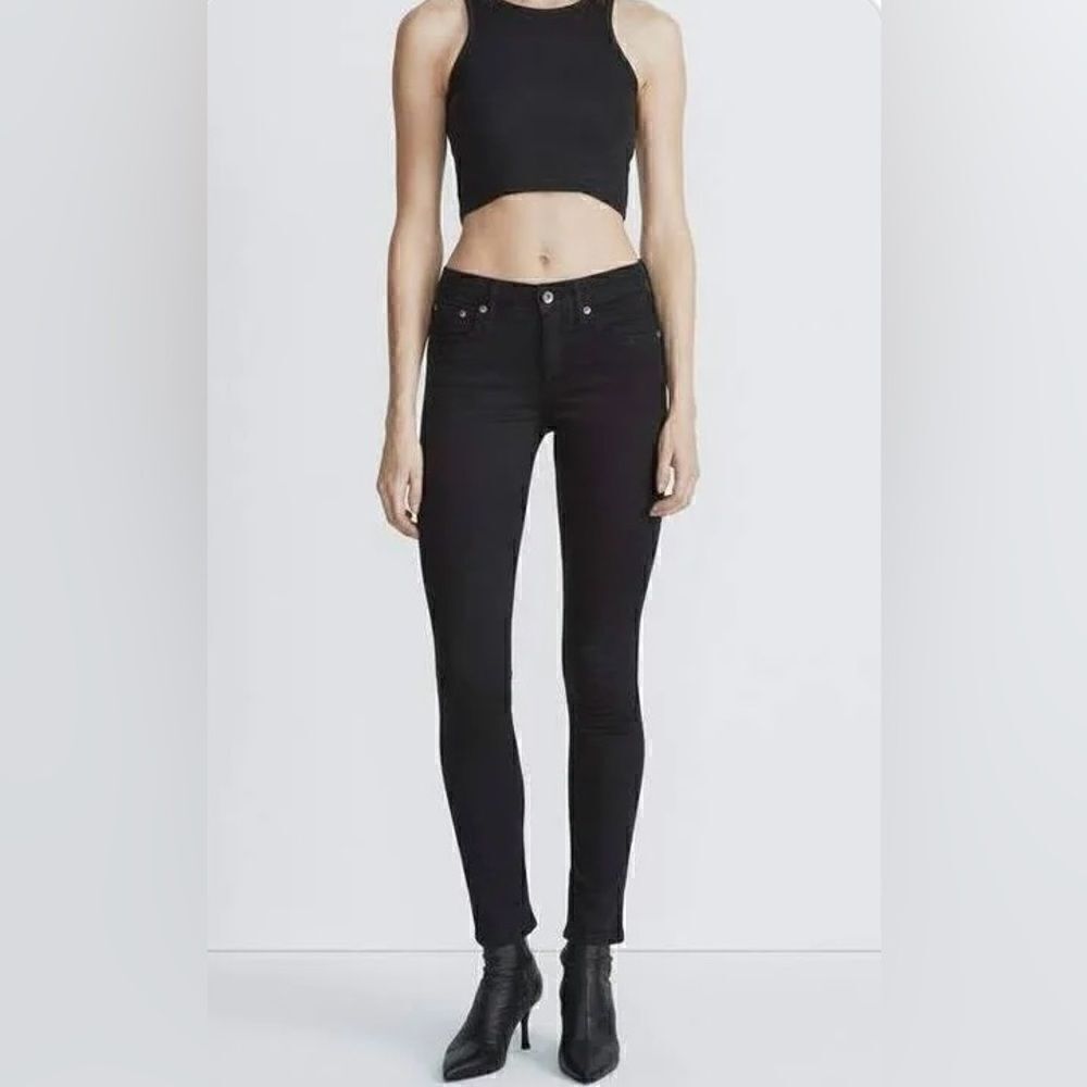 Rag & bone black “Nina rise” jeggings pants